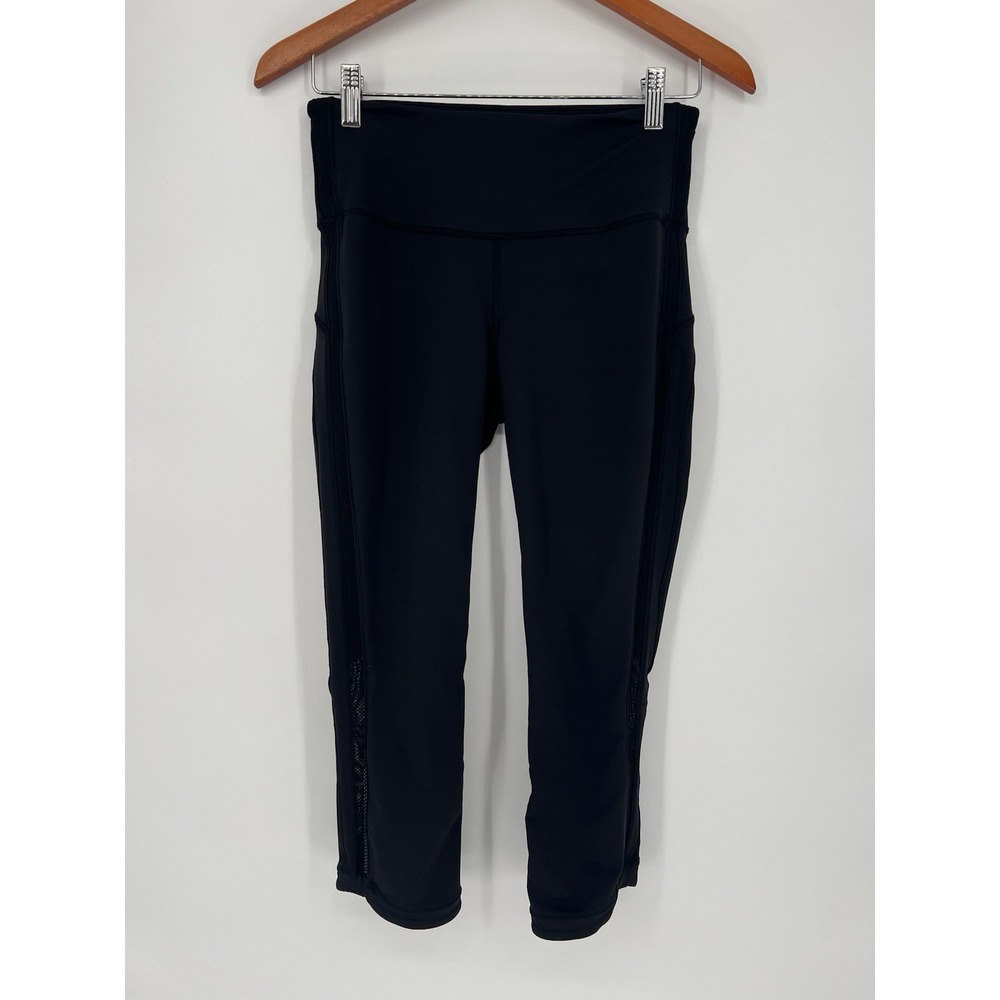 Lululemon Mesh‎ Paneled Crop Leggings Size 6